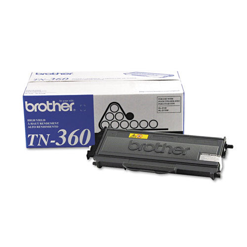 TN360 High-Yield Toner, 2,600 Page-Yield, Black-(BRTTN360)