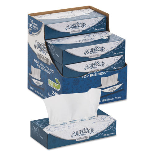 ps Ultra Facial Tissue, 2-Ply, White, 125 Sheets/Box, 10 Boxes/Carton-(GPC4836014)