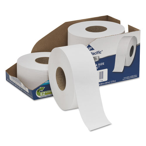 White Jumbo Bathroom Tissue, Septic Safe, 2-Ply, 3.5 x 1,000 ft, 4/Carton-(GPC2172114)