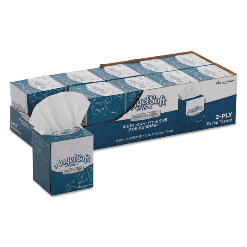 ps Ultra Facial Tissue, 2-Ply, White, 96 Sheets/Box, 10 Boxes/Carton-(GPC4636014)