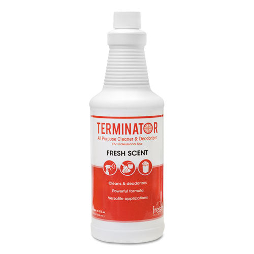 Terminator All-Purpose Cleaner/Deodorizer with (2) Trigger Sprayers, 32 oz Bottles, 12/Carton-(FRS1232TNCT)