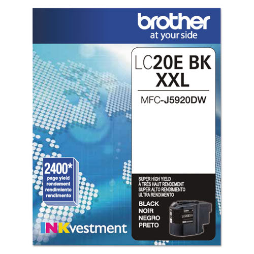 LC20EBK INKvestment Super High-Yield Ink, 2,400 Page-Yield, Black-(BRTLC20EBK)