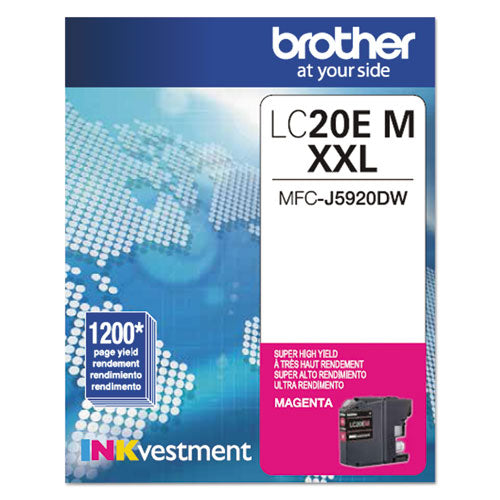 LC20EM INKvestment Super High-Yield Ink, 1,200 Page-Yield, Magenta-(BRTLC20EM)