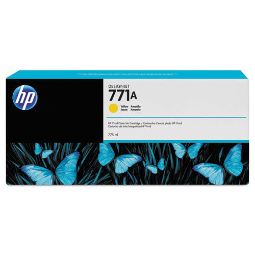 HP 771, (B6Y18A) Yellow Original Ink Cartridge-(HEWB6Y18A)