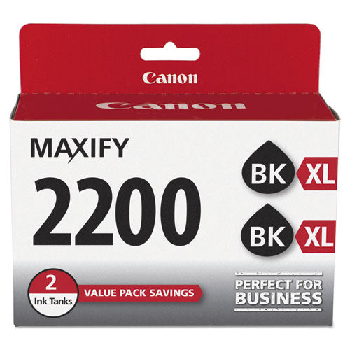 9255B006 (PGI-2200XL) High-Yield Ink, 1,000 Page-Yield, Black, 2/Pack-(CNM9255B006)