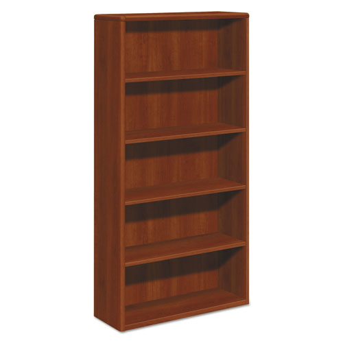 10700 Series Wood Bookcase, Five-Shelf, 36w x 13.13d x 71h, Cognac-(HON10755CO)