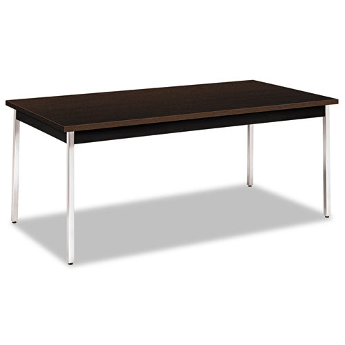 Utility Table, Rectangular, 72w x 36d x 29h, Mocha/Black-(HONUTM3672MOPCH)