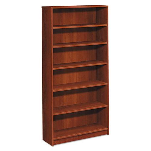 1870 Series Bookcase, Six-Shelf, 36w x 11.5d x 72.63h, Cognac-(HON1876CO)