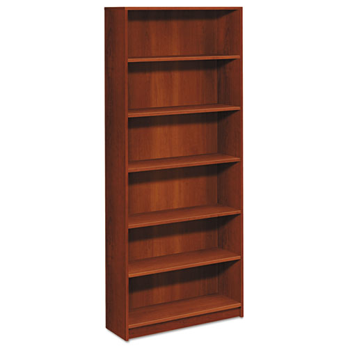 1870 Series Bookcase, Six-Shelf, 36w x 11.5d x 84h, Cognac-(HON1877CO)