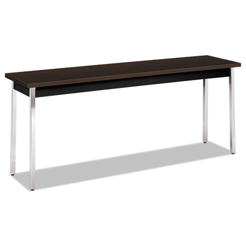 Utility Table, Rectangular, 72w x 18d x 29h, Mocha/Black-(HONUTM1872MOPCH)