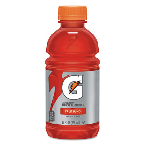 G-Series Perform 02 Thirst Quencher, Fruit Punch, 12 oz Bottle, 24/Carton-(QKR12196)