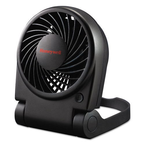 Turbo On The Go USB/Battery Powered Fan, Black-(HWLHTF090B)