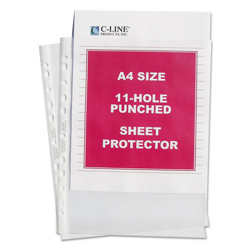 Standard Weight Poly Sheet Protectors, Clear, 2", 11.75 x 8.25, 50/Box-(CLI08037)