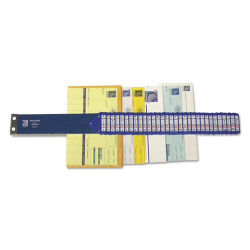 Heavy-Duty Indexed Sorter, 31 Dividers, Alpha/Numeric/Month/Date/Day Index, Letter Size, Blue Frame-(CLI30540)