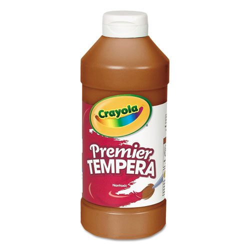 Premier Tempera Paint, Brown, 16 oz Bottle-(CYO541216007)