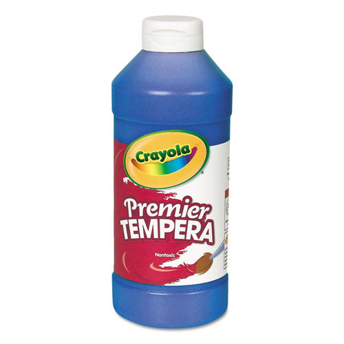 Premier Tempera Paint, Blue, 16 oz Bottle-(CYO541216042)