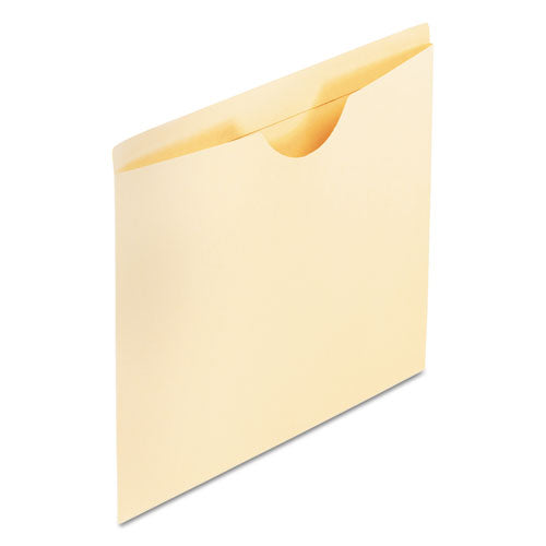 Manila Reinforced File Jackets, 2-Ply Straight Tab, Legal Size, Manila, 100/Box-(PFX23900)