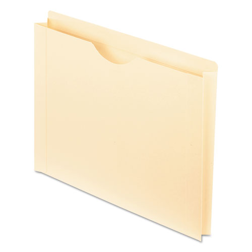 Manila Reinforced File Jackets, 2-Ply Straight Tab, Letter Size, Manila, 50/Box-(PFX22150)