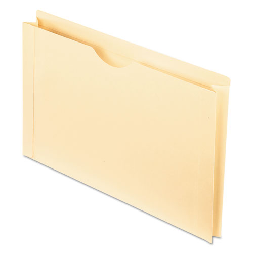 Manila Reinforced File Jackets, 2-Ply Straight Tab, Legal Size, Manila, 50/Box-(PFX23200)