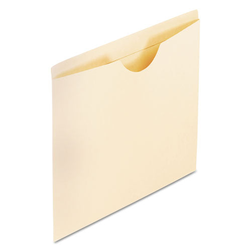 Manila Reinforced File Jackets, 2-Ply Straight Tab, Letter Size, Manila, 100/Box-(PFX22000)