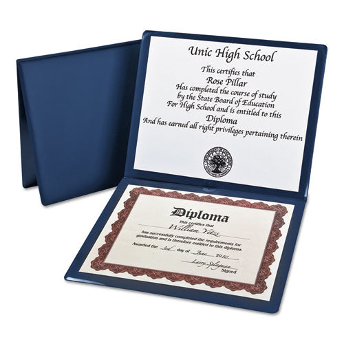 Diploma Cover, 12.5 x 10.5, Navy-(OXF44212)