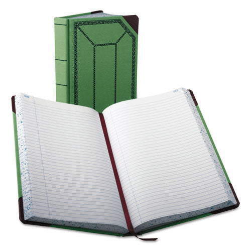 Account Record Book, Record-Style Rule, Green/Black/Red Cover, 12.13 x 7.44 Sheets, 500 Sheets/Book-(BOR6718500R)