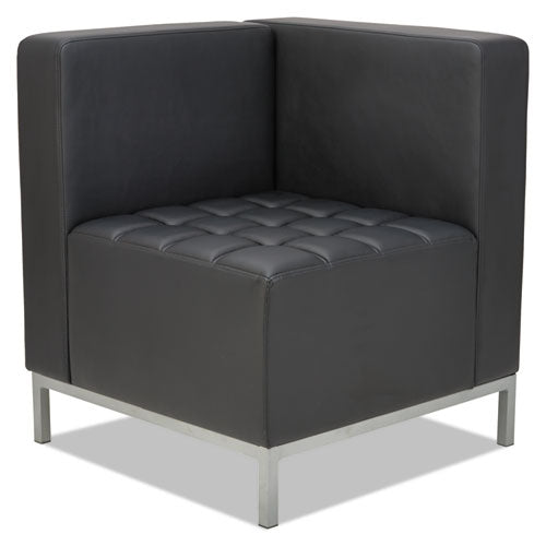 Alera QUB Series Corner Sectional, 26.38w x 26.38d x 30.5h, Black-(ALEQB8016)