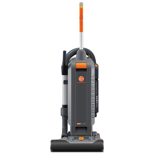 HushTone Vacuum Cleaner with Intellibelt, 15" Cleaning Path, Gray/Orange-(HVRCH54115)