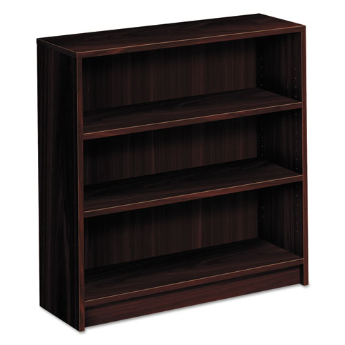 1870 Series Bookcase, Three-Shelf, 36w x 11.5d x 36.13h, Mahogany-(HON1872N)