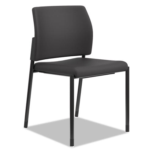 Accommodate Series Guest Chair, 23.25" x 22.25" x 32", Black Seat, Black Back, Black Base, 2/Carton-(HONSGS6NBC10C)