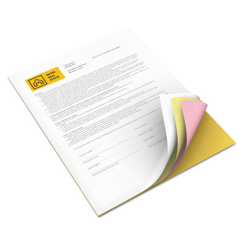 Revolution Carbonless 4-Part Paper, 8.5 x 11, White/Canary/Pink/Goldenrod, 5,000/Carton-(XER3R12430)