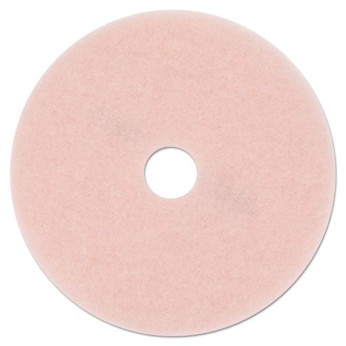 Ultra High-Speed Eraser Floor Burnishing Pad 3600, 27" Diameter, Pink, 5/Carton-(MMM25863)