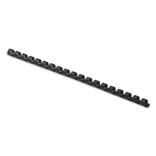 Plastic Comb Bindings, 5/16" Diameter, 40 Sheet Capacity, Black, 100/Pack-(FEL52507)