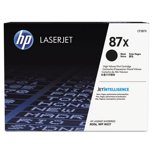 HP 87X, (CF287X) High-Yield Black Original LaserJet Toner Cartridge-(HEWCF287X)