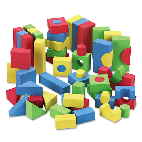 Blocks, High-Density Foam, Assorted Colors, 68/Pack – Offize Bux