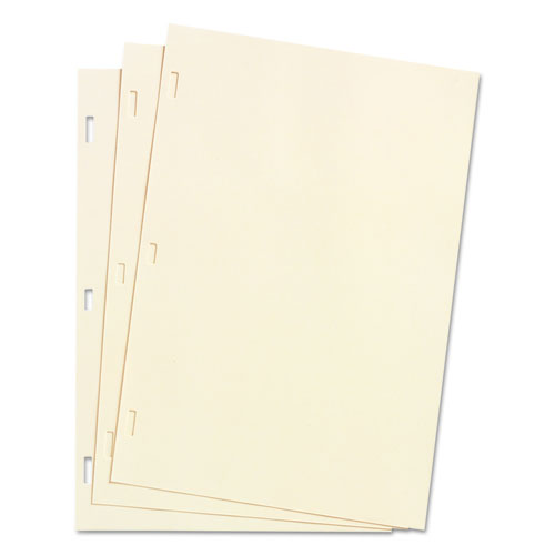 Looseleaf Minute Book Ledger Sheets, 14 x 8.5, Ivory, Loose Sheet 100/Box-(WLJ90130)