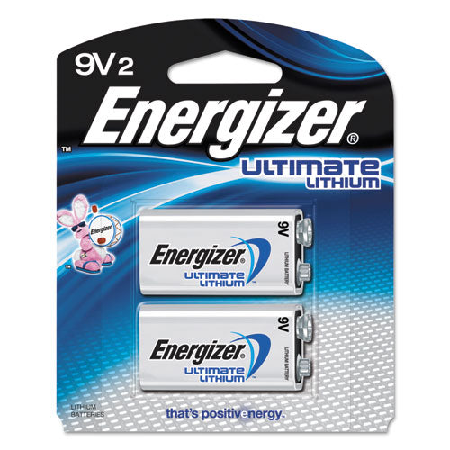 Ultimate Lithium 9V Batteries, 2/Pack-(EVEL522BP2)