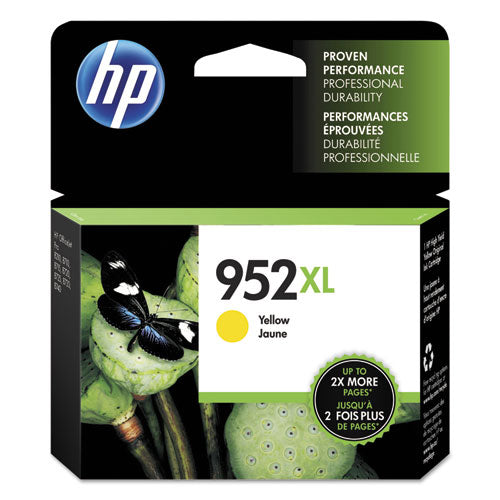 HP 952XL, (L0S67AN) High-Yield Yellow Original Ink Cartridge-(HEWL0S67AN)