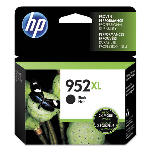 HP 952XL, (F6U19AN) High-Yield Black Original Ink Cartridge-(HEWF6U19AN)