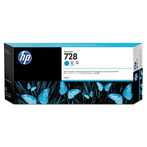 HP 728, (F9K17A) Cyan Original Ink Cartridge-(HEWF9K17A)