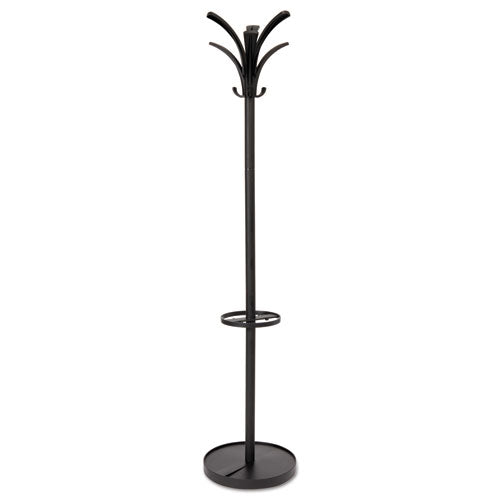 Brio Coat Stand, 13.75w x 13.75d x 66.25h, Black-(ABAPMBRION)