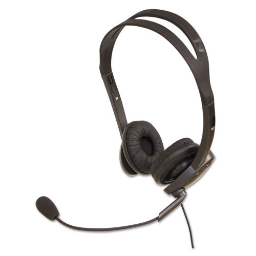 ZuM3500 Binaural Over The Head USB Headset, Black-(SPTZUM3500)