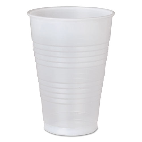 High-Impact Polystyrene Cold Cups, 16 oz, Translucent, 50/Pack-(DCCY16TPK)