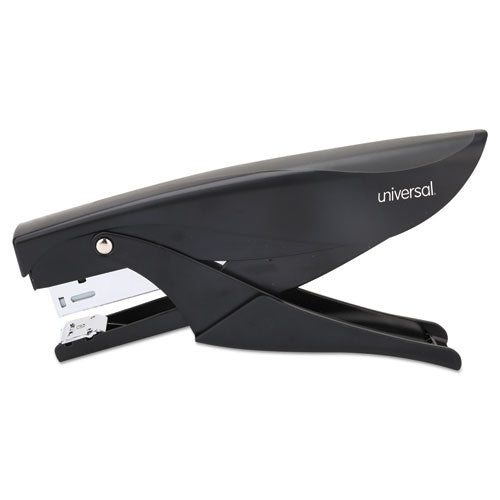 Deluxe Plier Stapler, 20-Sheet Capacity, 0.25" Staples, 1.75" Throat, Black-(UNV43108)