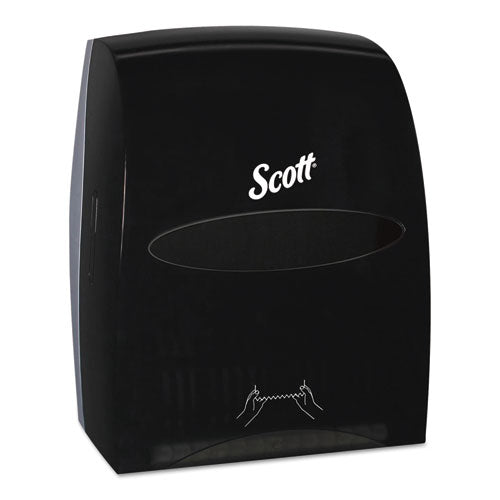 Essential Manual Hard Roll Towel Dispenser, 13.06 x 11 x 16.94, Black-(KCC46253)