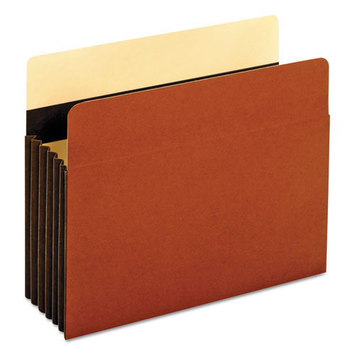 Heavy-Duty File Pockets, 5.25" Expansion, Letter Size, Redrope, 10/Box-(PFXC1534GHD)