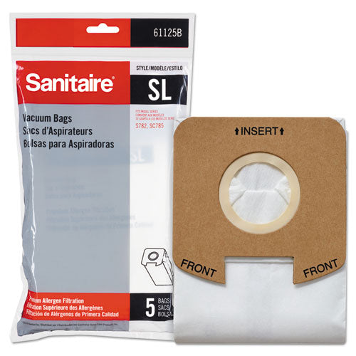 Disposable Bags for Sanitaire Multi-Pro 2 Motor Lightweight Upright Vac, 5/Pack-(EUR61125B10)