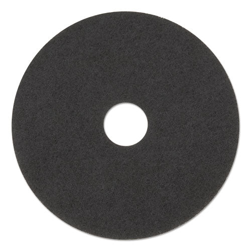 Low-Speed Stripper Floor Pad 7200, 17" Diameter, Black, 5/Carton-(MMM08379)