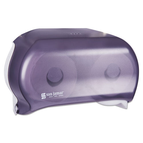 VersaTwin Tissue Dispenser, Classic, 8 x 5.75 x 12.75, Transparent Black Pearl-(SJMR3600TBK)