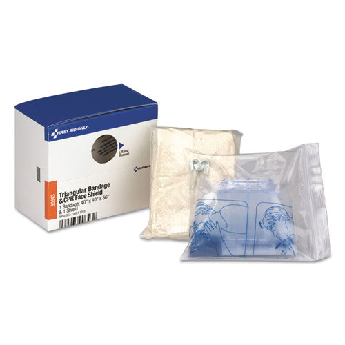 Triangular Sling/Bandage and CPR Mask, 2 Pieces-(FAO90643)